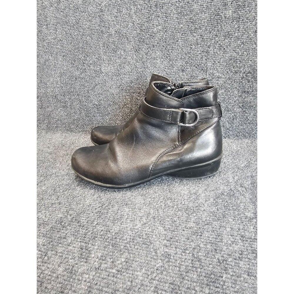 Naturalizer Collette Comfort Flexible Sole Bootes Black Leather Boots 7.5